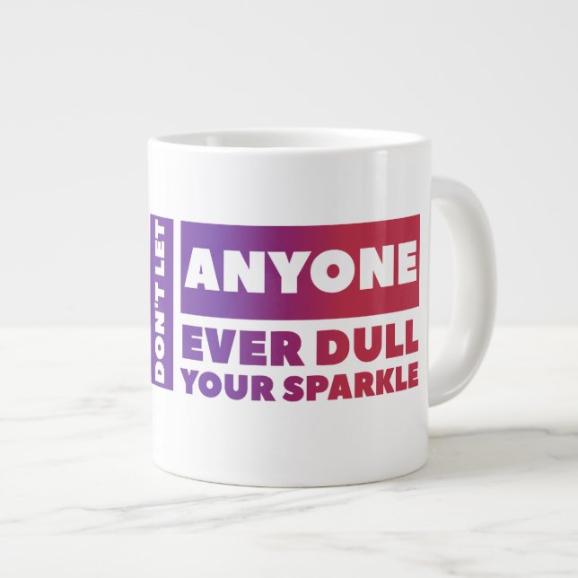 Caneca De Café Grande Não... presente Jumbo Mug (Frente Esquerda)