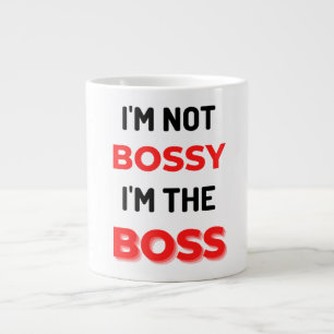 Caneca De Café Grande Não sou o chefe. Sou o chefe 2.