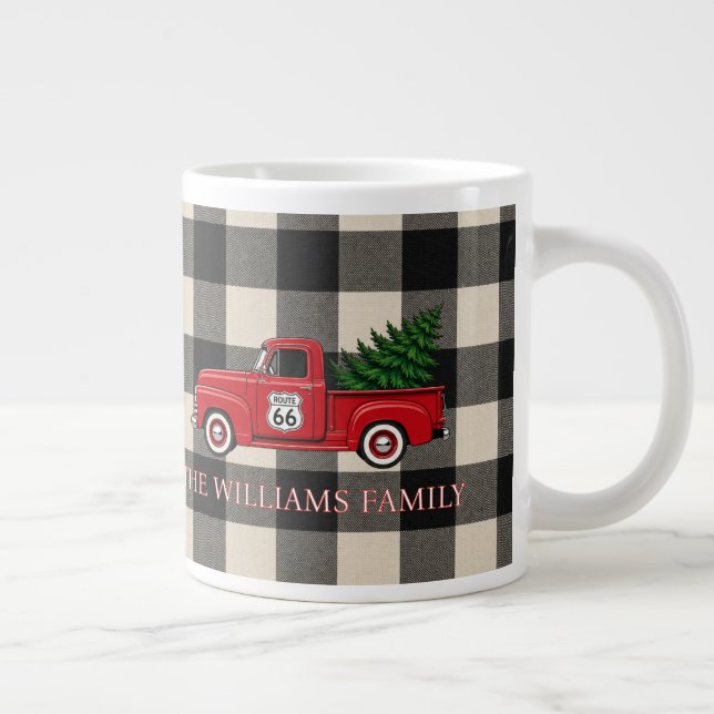 Caneca De Café Grande Natal com Xadrez de Búfalo Rota 66 Café (Direita)