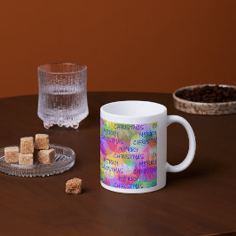 CANECA DE CAFÉ GRANDE NATAL DE MERCADORIAS PERSONALIZADO E COM COR ESPAR