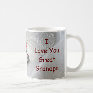 Caneca De Café Grande Natal do vovô - eu te amo pinguim