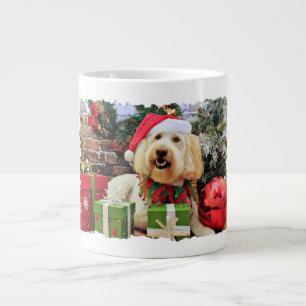 Caneca De Café Grande Natal - GoldenDoodle - Bella