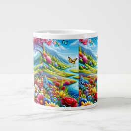 Caneca De Café Grande Natureza da Especialidade de Mug