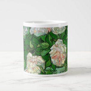 Caneca De Café Grande Natureza Morta: Rosas Cor-de-Rosa por Vincent van