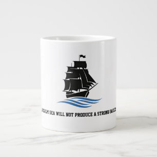 Caneca De Café Grande Navegue em Frente – Mantenha-se Forte, Continue Mo