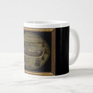 Caneca De Café Grande Navio Colonial Americano Sir Edward Hawke