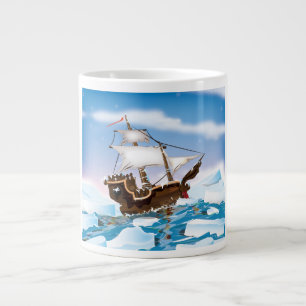 Caneca De Café Grande Navio de quebra-gelo
