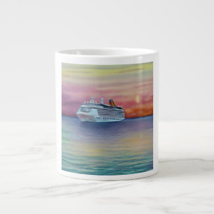 Caneca De Café Grande Navios de cruzeiro oferecem uma maneira luxuosa e
