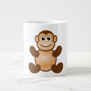 CANECA DE CAFÉ GRANDE NEGÓCIOS DE MACACOS