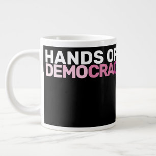 Caneca De Café Grande Negros Feministas Protestam Arte Sem Democracia