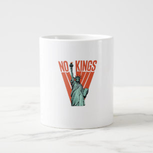 Caneca De Café Grande Nenhum Rei Estátua De Protesto Clássico Americano