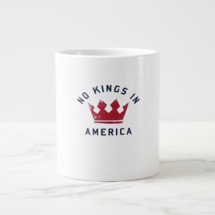 Caneca De Café Grande Nenhum Rei na América Anti Fascismo EUA Clássico