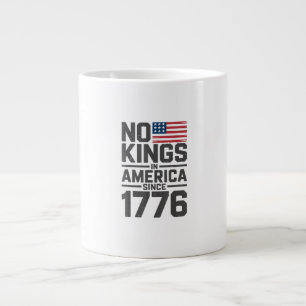 Caneca De Café Grande Nenhum Rei na América desde 1776 Design Criativo