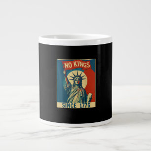 Caneca De Café Grande Nenhum Rei na América desde 1776 Estilo Legal Vint