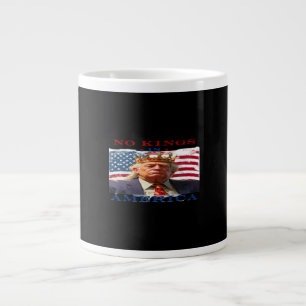 Caneca De Café Grande Nenhum Rei na América Design Criativo Anti-Trump