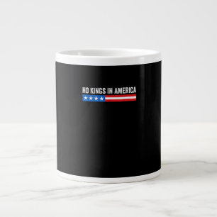 Caneca De Café Grande Nenhum Rei na América Estilo Patriótico