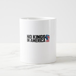 Caneca De Café Grande Nenhum Rei na América EUA Gráfico Vintage