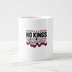 Caneca De Café Grande Nenhum Rei na América EUA Retro Clássico