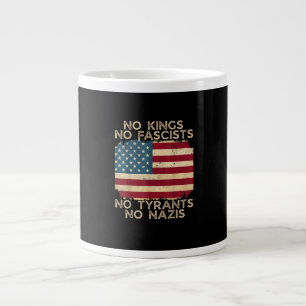 Caneca De Café Grande Nenhum Rei na América Nenhum Fascista Nós, o Povo