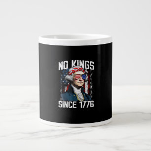 Caneca De Café Grande Nenhum Rei na América Olhar Gráfico Vintage Patrió