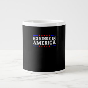 Caneca De Café Grande Nenhum Rei Na América Resiste Gráfico Retro Vintag