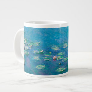 Caneca De Café Grande Nenúfares por Claude Monet Pintura de Arte Fina