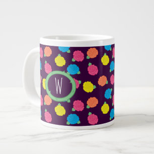 Caneca De Café Grande Neon Rosa Specialty Mug