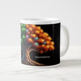 Caneca De Café Grande Neurotípico vs. Neurodiverso