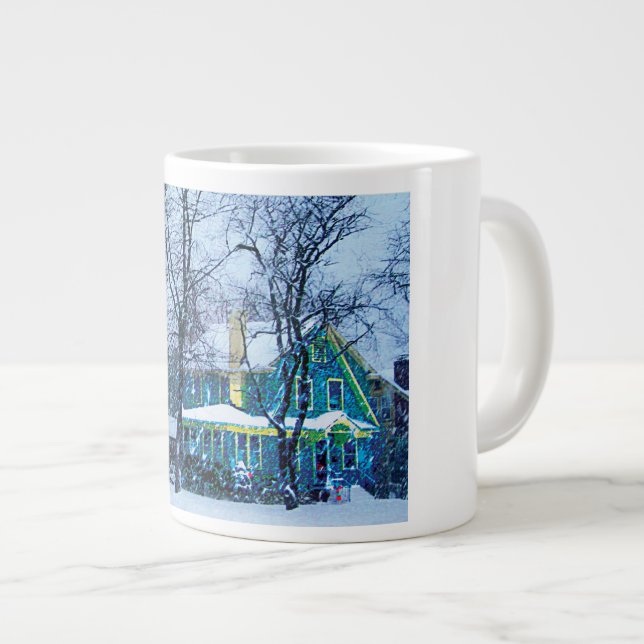 Caneca De Café Grande nevasca (Frente Esquerda)
