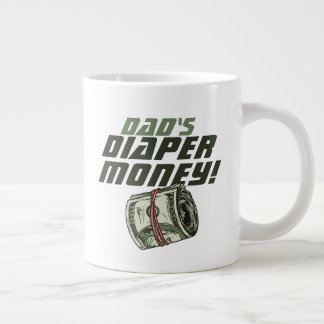 Caneca De Café Grande New Dad Weekend Golfer Dad's Diaper Money Cash