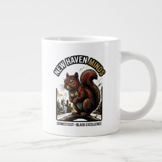Caneca De Café Grande New Haven Minds Red Squirrel Black Excellence Art
