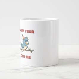 Caneca De Café Grande New Year, Old me