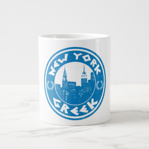Caneca De Café Grande New York Grego Americano