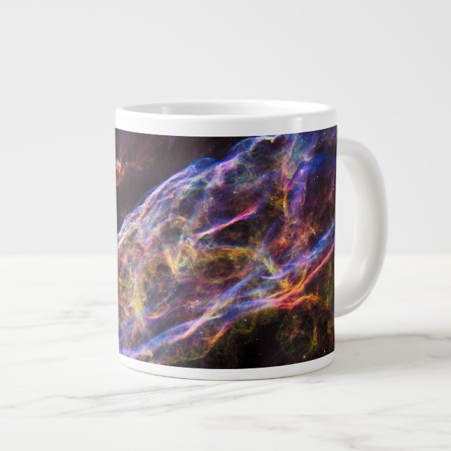 Caneca De Café Grande Ngc 6960, A Nebulosa da Bruxa. (Frente Esquerda)