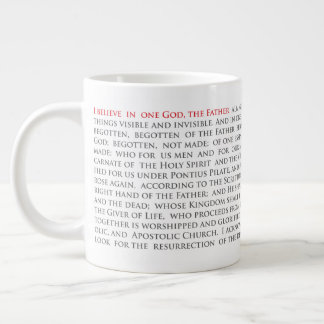 Caneca De Café Grande Nicene Creed Jumbo Mug 20oz