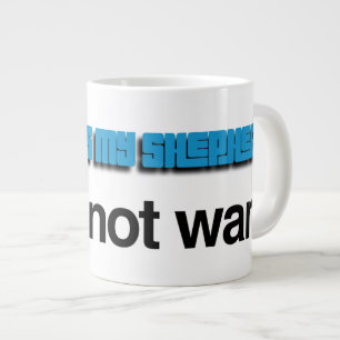 Caneca De Café Grande NiCK DAViD - Psalm 23 Blue Mug