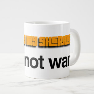 Caneca De Café Grande NiCK DAViD - Psalm 23 Orange Mug