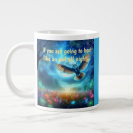 Caneca De Café Grande Night Owl & Morning Eagle: Viagens Celestiais