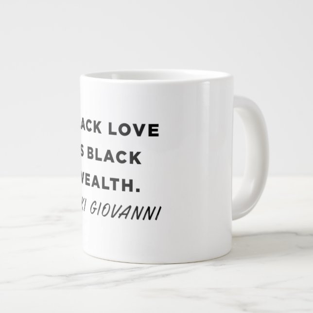 Caneca De Café Grande Nikki Giovanni Mug (Frente Esquerda)