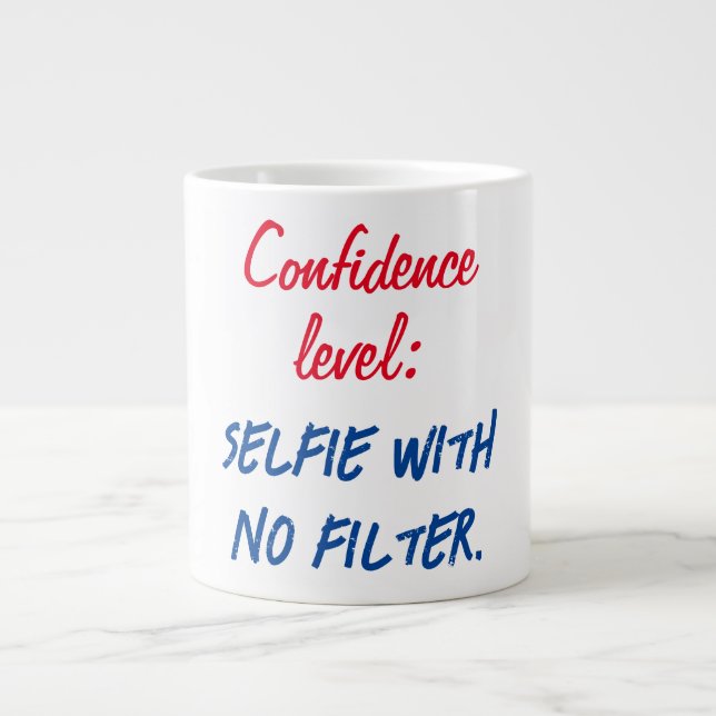 Caneca De Café Grande Nível de confiança: selecionar sem filtro (Frente)