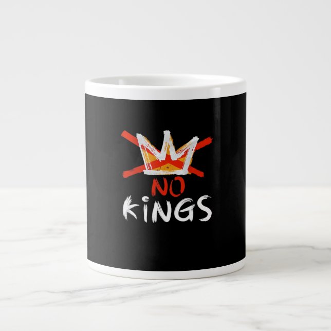 Caneca De Café Grande No King Funny Quote Retro Creative Style (Frente)