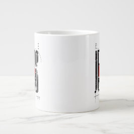 Caneca De Café Grande Nome acima de todo Nome Jesus grunge moda streetwe