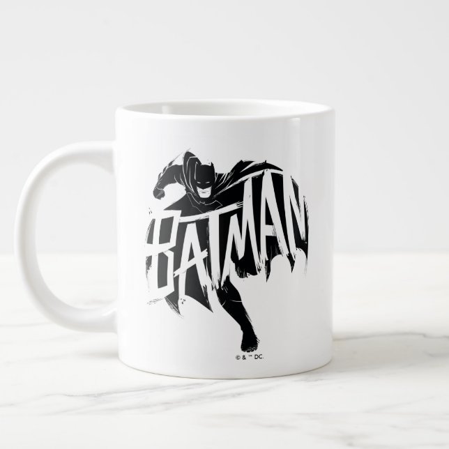 Caneca De Café Grande Nome do Pincel Batman Ink (Esquerda)