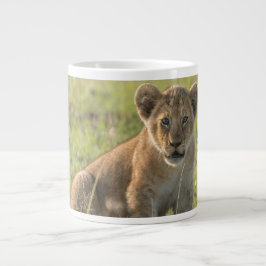 Caneca De Café Grande Nome Personalizado do Cub Lion Seriamente