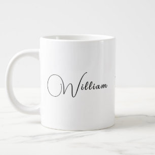 Caneca De Café Grande Nome personalizado e presente inicial   Grande Jum