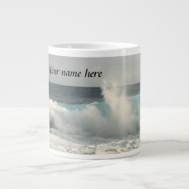 Caneca De Café Grande Nome Personalizado Hawaii Jumbo Coffee Mug