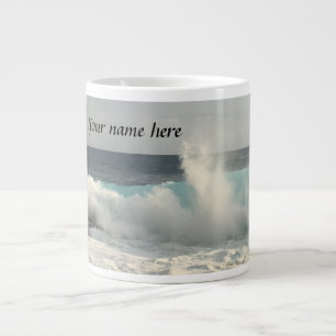 Caneca De Café Grande Nome Personalizado Hawaii Jumbo Coffee Mug