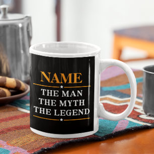 Caneca De Café Grande Nome Personalizado O Homem O Mito A Legenda
