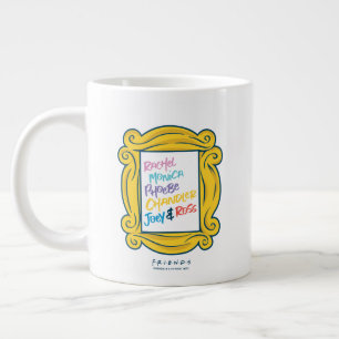 Caneca De Café Grande Nomes AMIGOS™ em Peephole