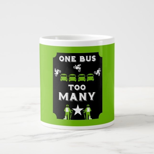 Caneca De Café Grande Nones quebrados ficam bem (Frente)